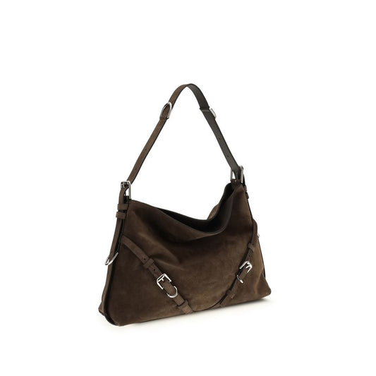 Bolso de hombro Givenchy de piel de becerro negra Bos Taurus