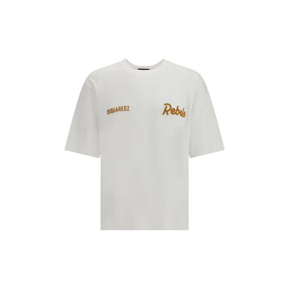 T-shirt en coton blanc Dsquared²