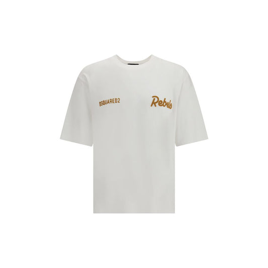 Camiseta de algodón blanca Dsquared²