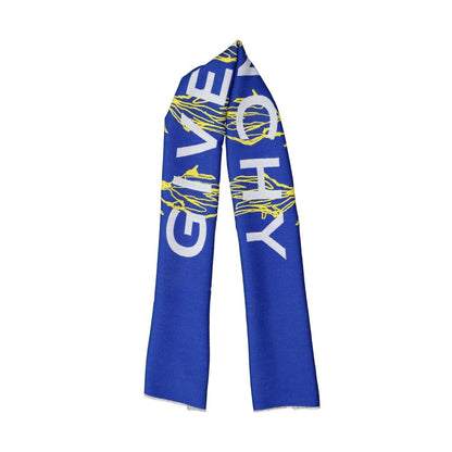 Givenchy Blue Silk Scarf - Precise Knots Without Excessive Bulk