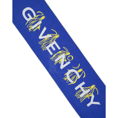 Givenchy Blue Silk Scarf - Precise Knots Without Excessive Bulk