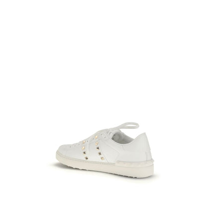 Valentino Garavani White Calfskin Low-Top Sneakers
