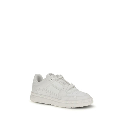 Zapatillas bajas Valentino Garavani de piel de becerro blanca Bos Taurus