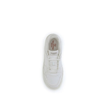 Zapatillas bajas Valentino Garavani de piel de becerro blanca Bos Taurus