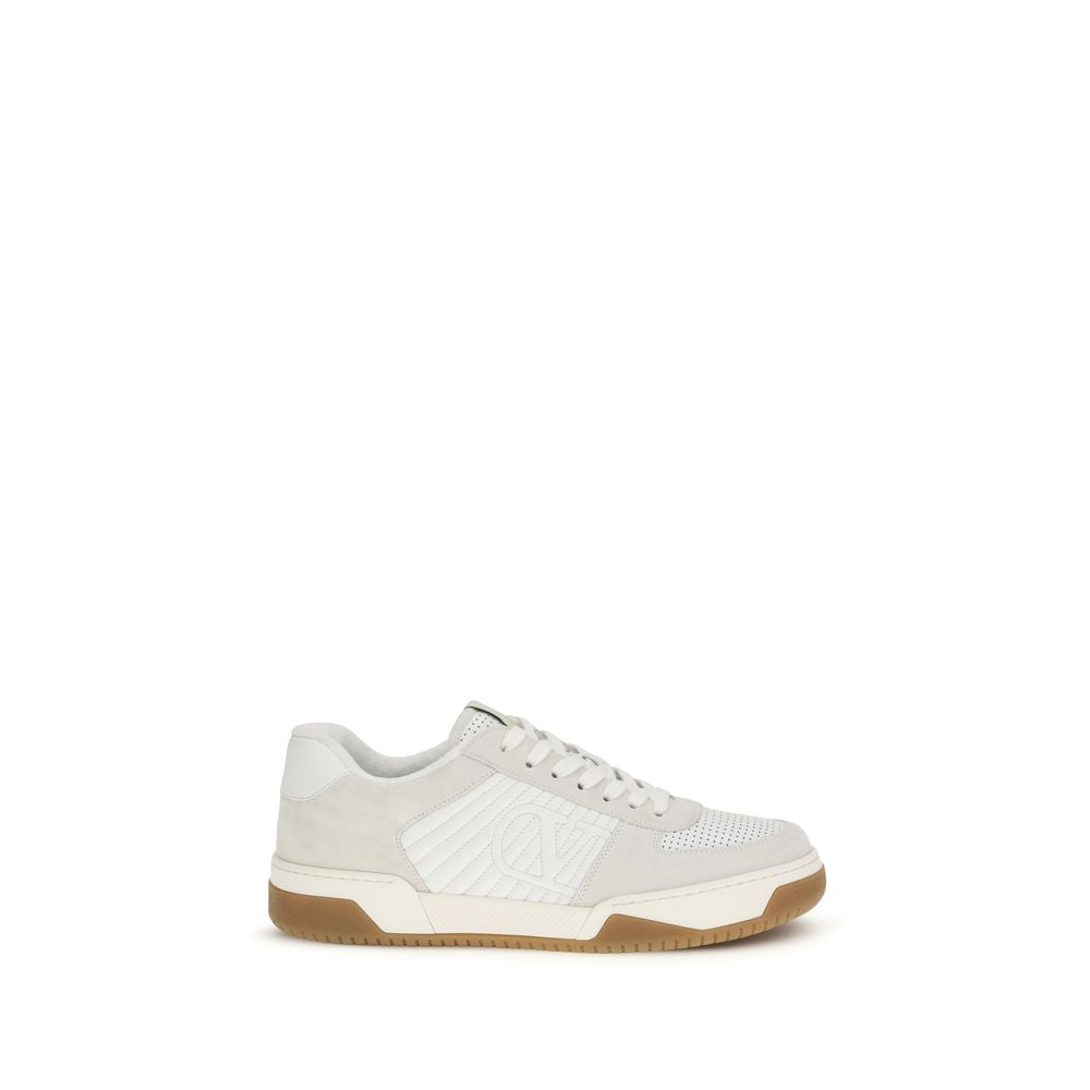 Valentino Garavani Bos Taurus Calfskin White Sneakers