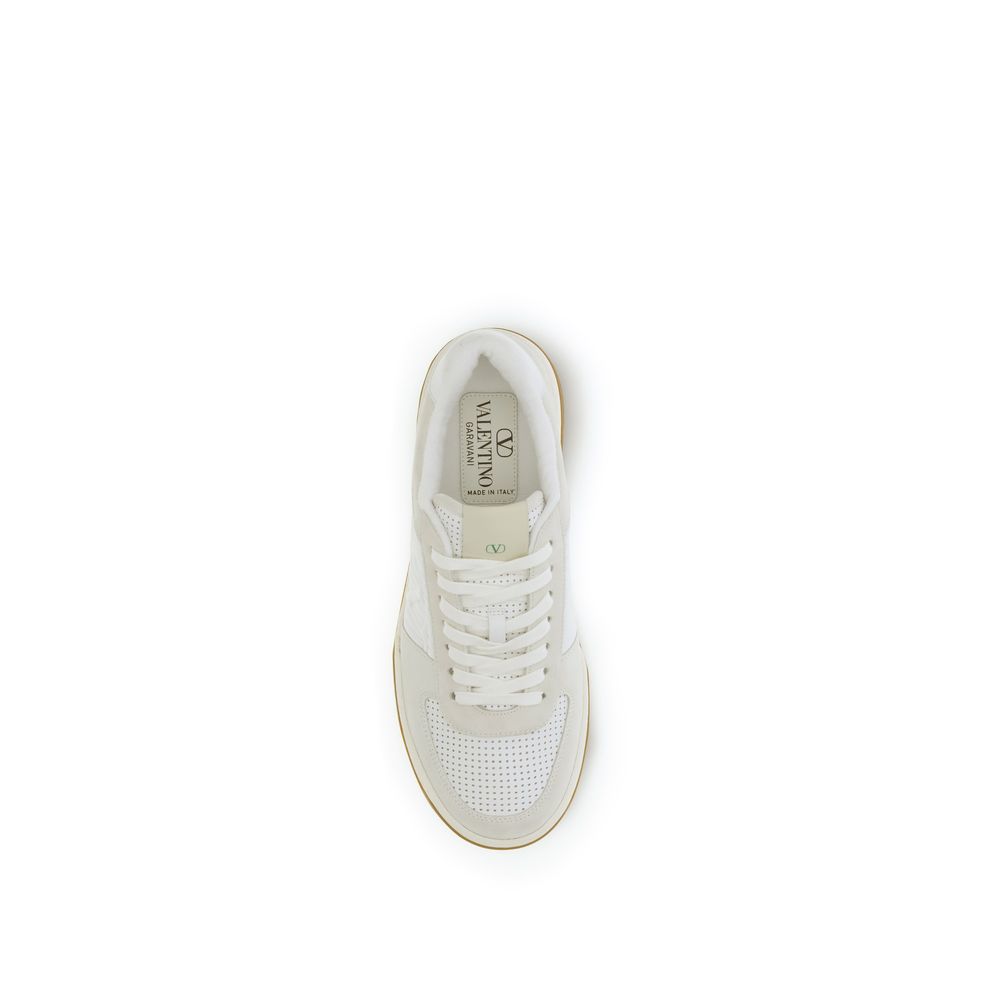 Valentino Garavani Bos Taurus Calfskin White Sneakers