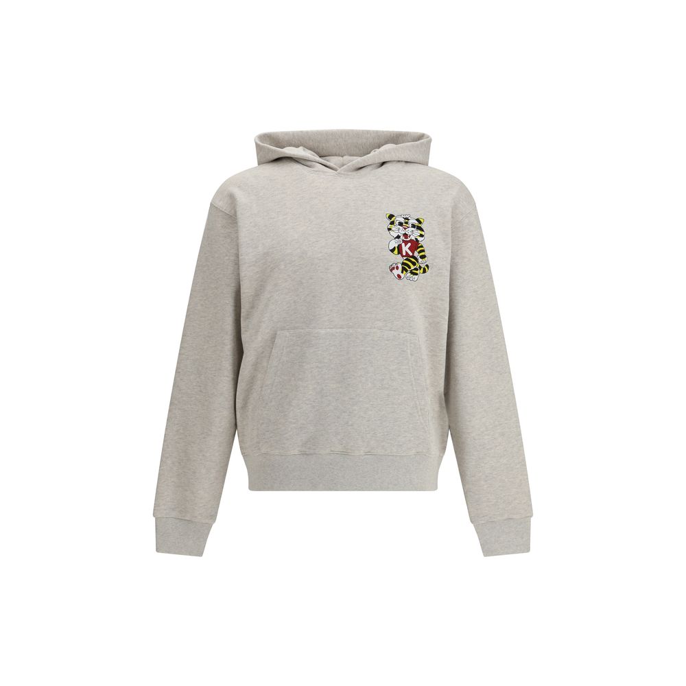Sweat-shirt en coton gris Kenzo
