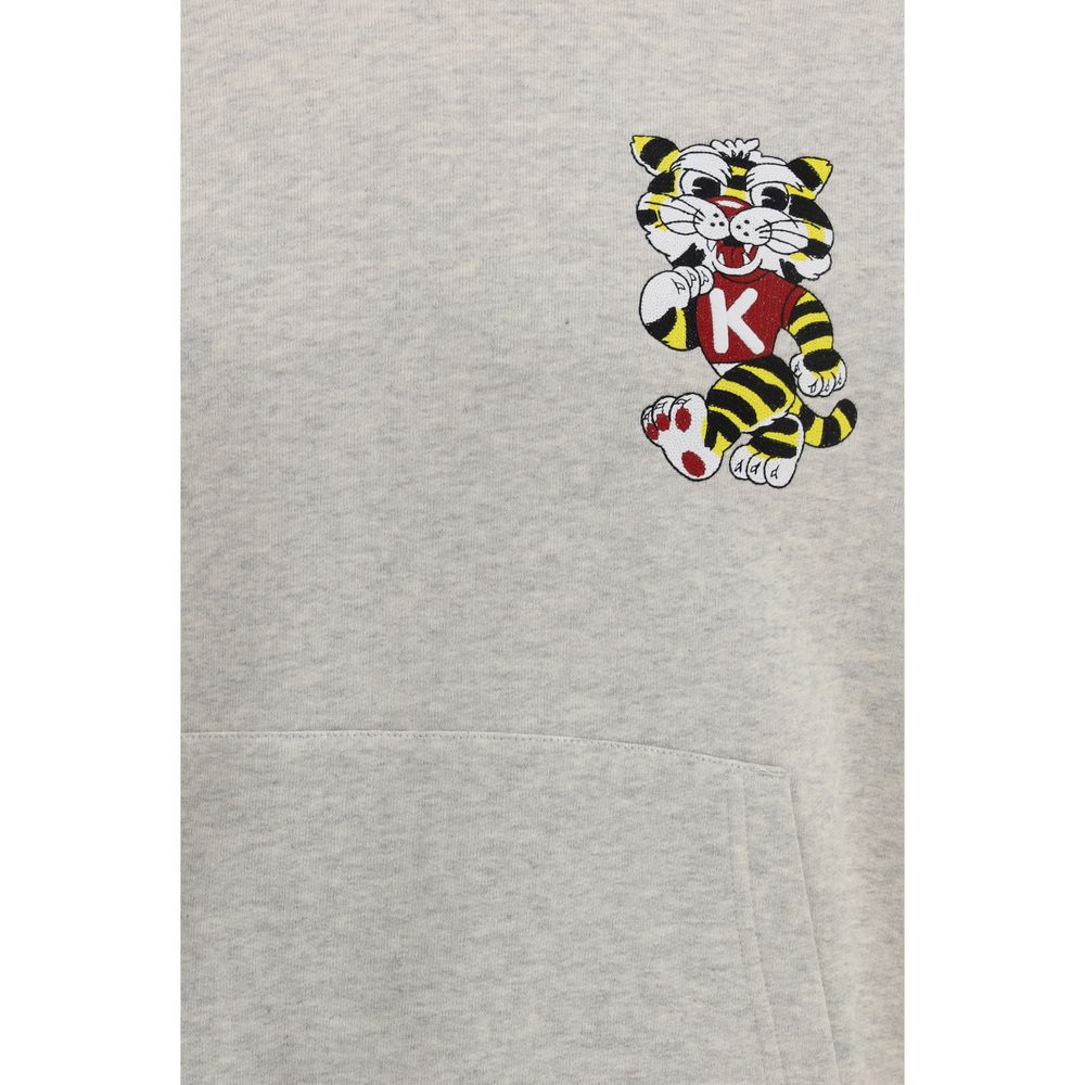 Sweat-shirt en coton gris Kenzo