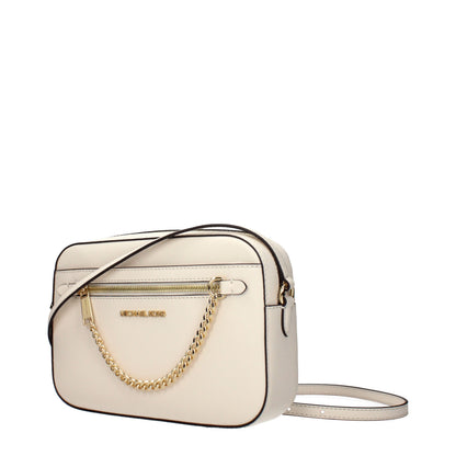 Michael Kors Beige Leather Crossbody Bag