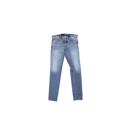 Jean Droit En Coton Bleu Dsquared²