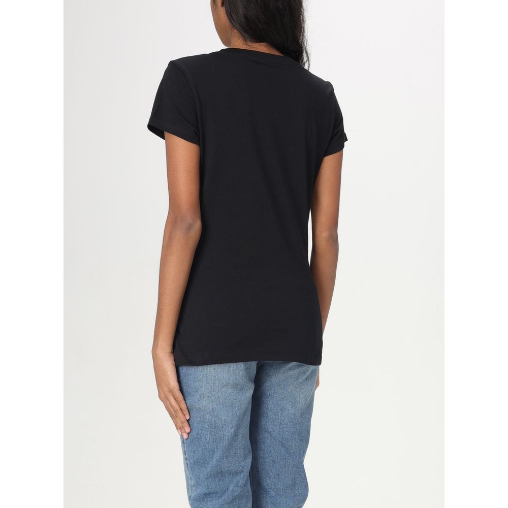 Armani Exchange T-shirt classique en coton noir