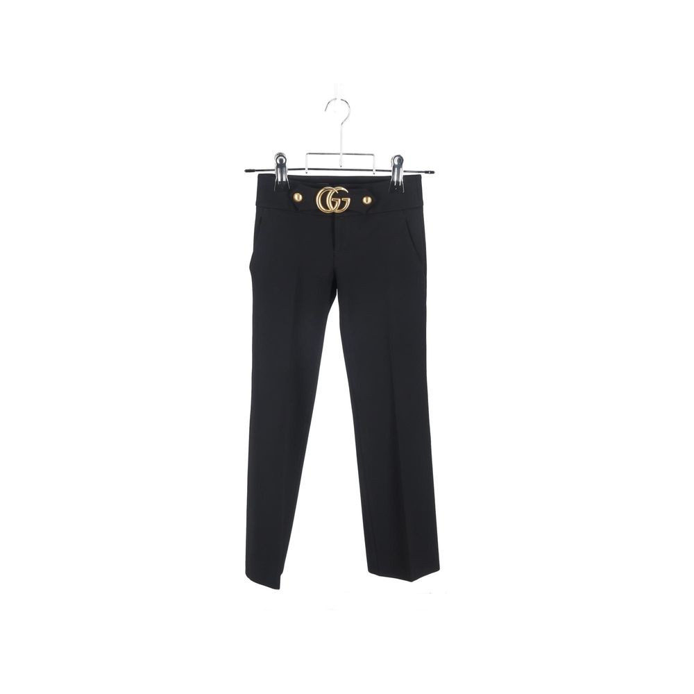 Gucci GG Marmont Collection Black Viscose Dress Pants