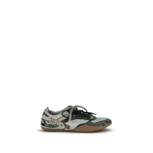 Zapatillas deportivas Miu Miu de poliéster reciclado gris
