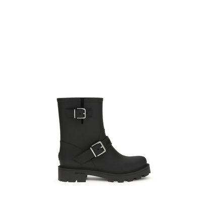 Botas De Lluvia De Poliuretano Negro De Jimmy Choo