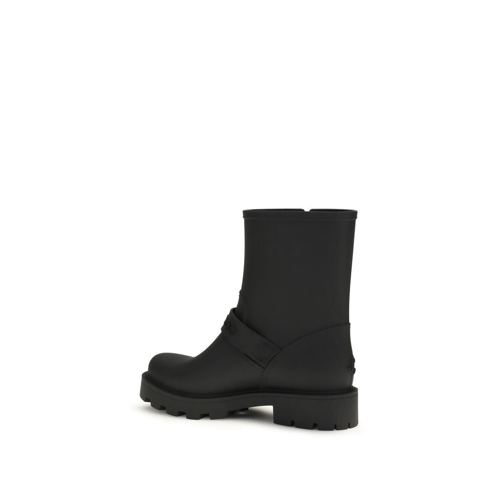 Botas De Lluvia De Poliuretano Negro De Jimmy Choo
