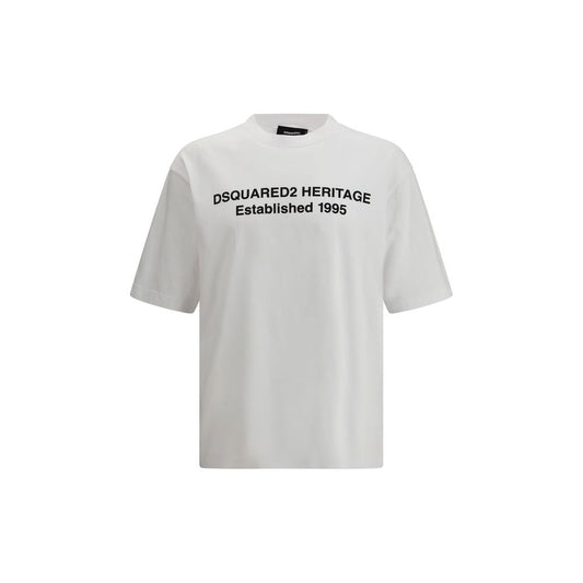 Camiseta de algodón blanca Dsquared²