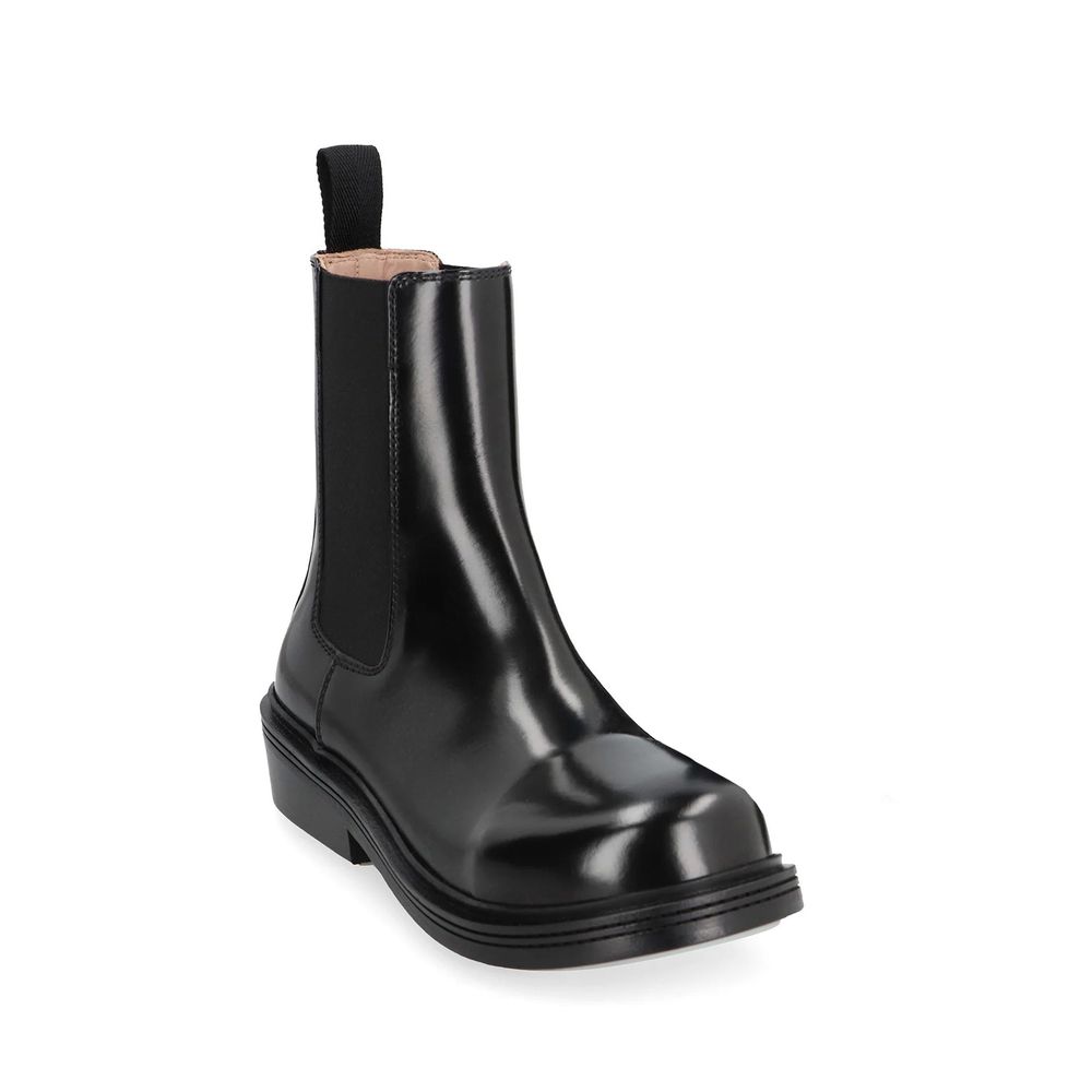 Botines Chelsea Bottega Veneta de piel de becerro negra