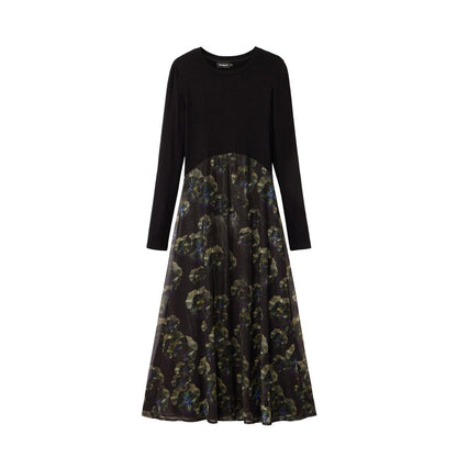 Robe Desigual en polyester noir style décontracté pour femme