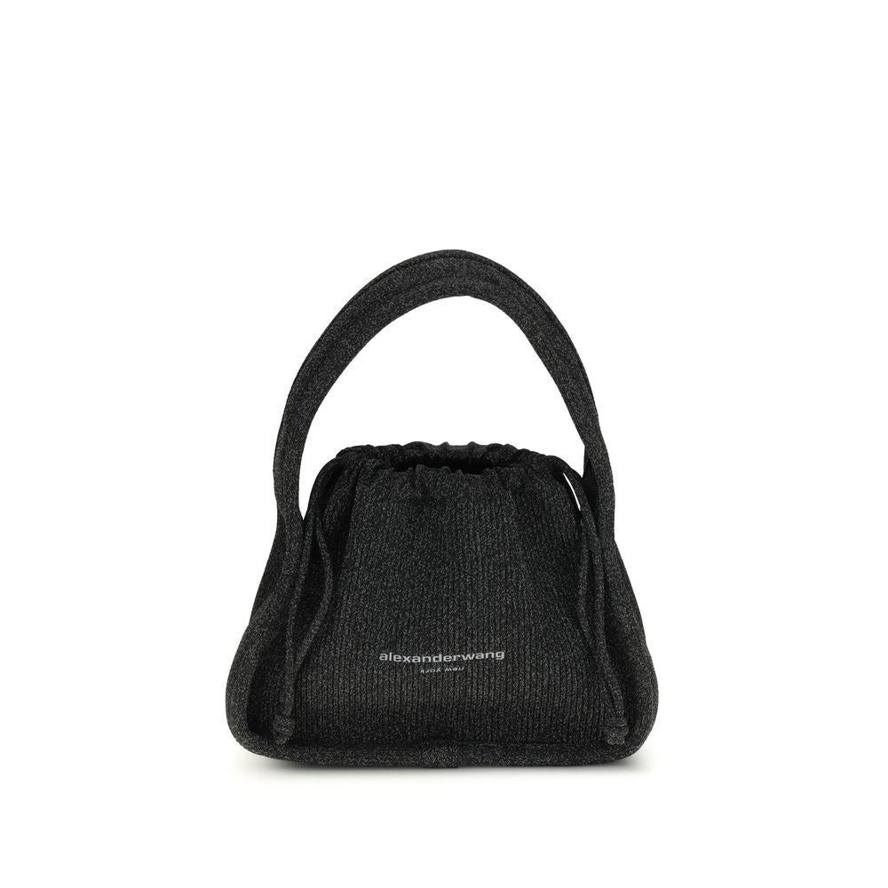 Bolso de mano de poliéster negro Alexander Wang