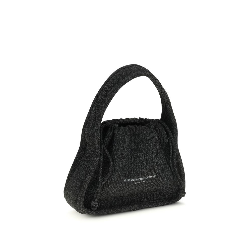 Bolso de mano de poliéster negro Alexander Wang