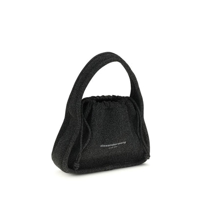 Bolso de mano de poliéster negro Alexander Wang