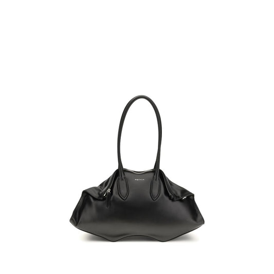 Bolso De Hombro Alexander McQueen De Piel De VacunoNegra Bos Taurus
