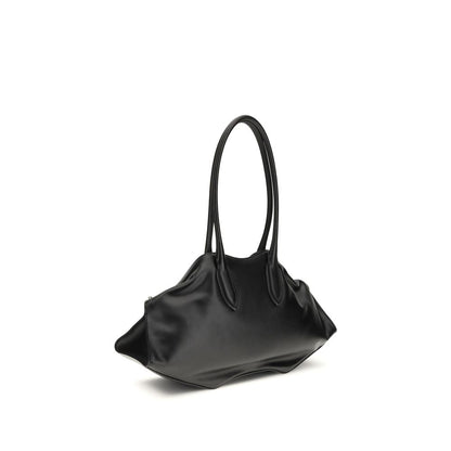Sac bandoulière Alexander McQueen en cuir de veau noir Bos Taurus