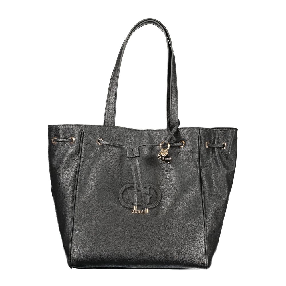 Guess Jeans Nero Poliuretano Bolso de Mujer