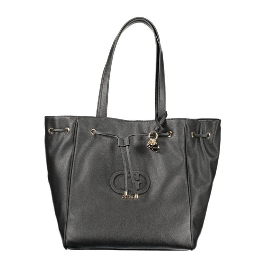 Guess Jeans Nero Poliuretano Bolso de Mujer