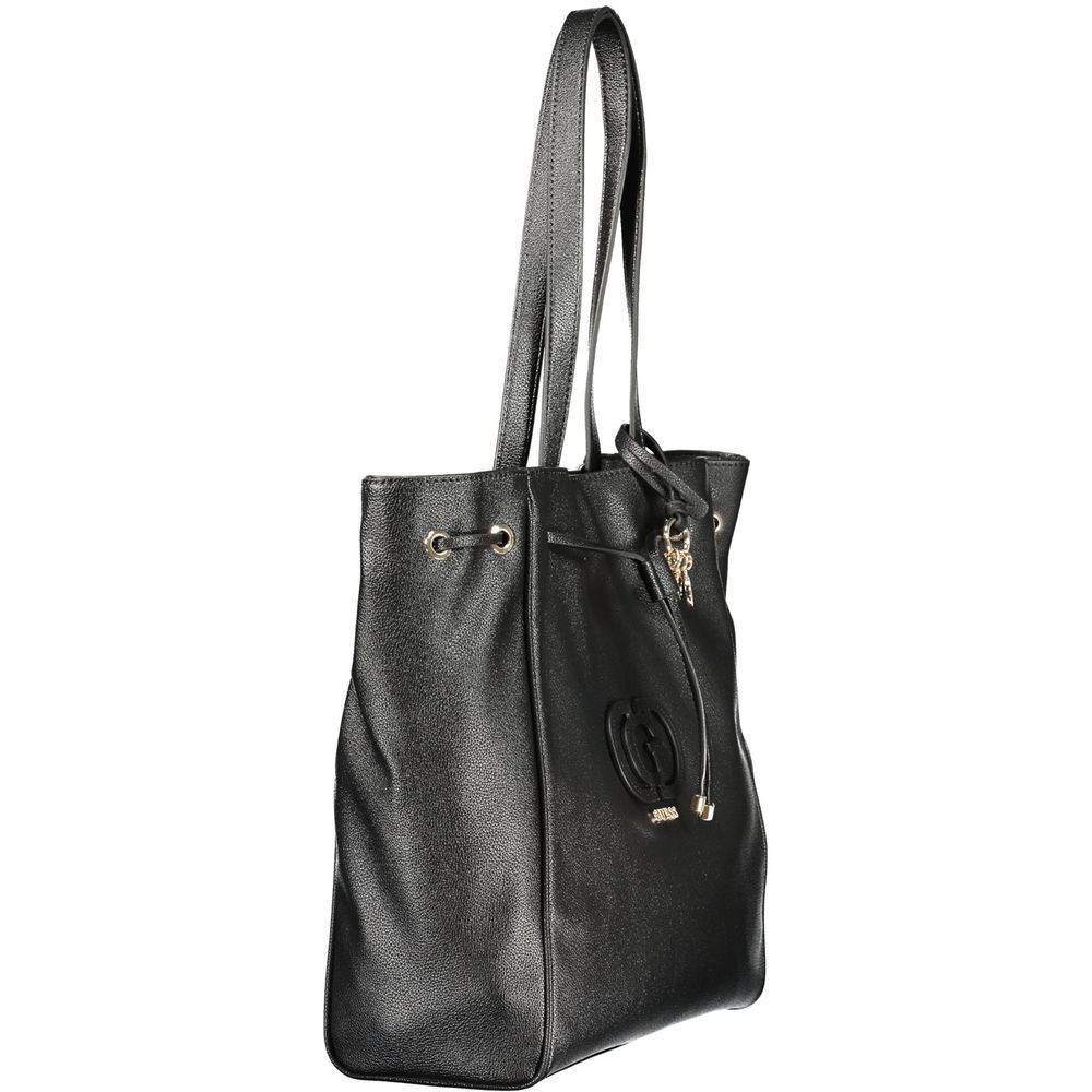 Guess Jeans Nero Poliuretano Bolso de Mujer