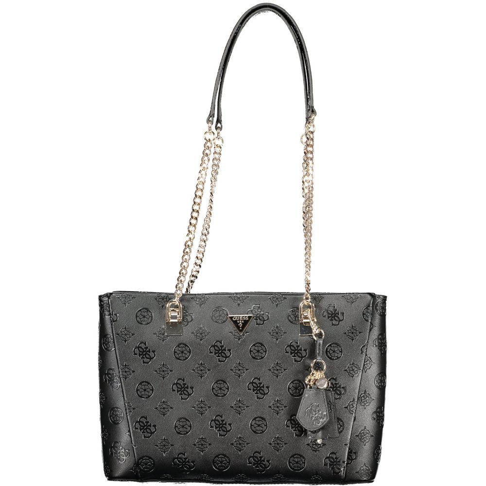 Guess Jeans Nero Poliuretano Bolso de Mujer