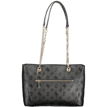 Guess Jeans Nero Poliuretano Bolso de Mujer