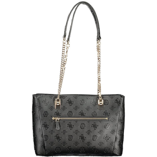 Guess Jeans Nero Poliuretano Bolso de Mujer