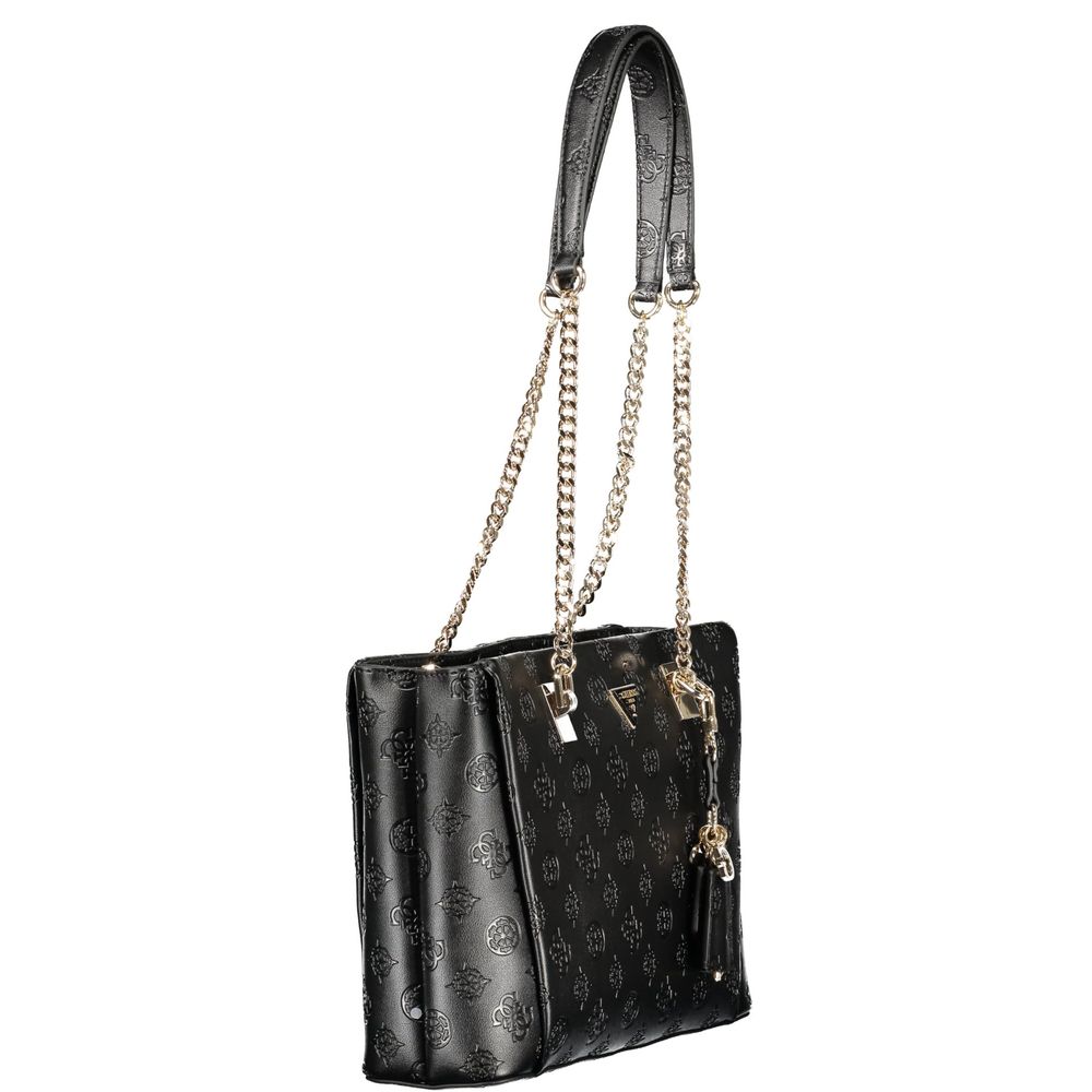 Guess Jeans Nero Poliuretano Bolso de Mujer