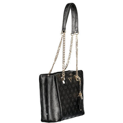 Guess Jeans Nero Poliuretano Bolso de Mujer