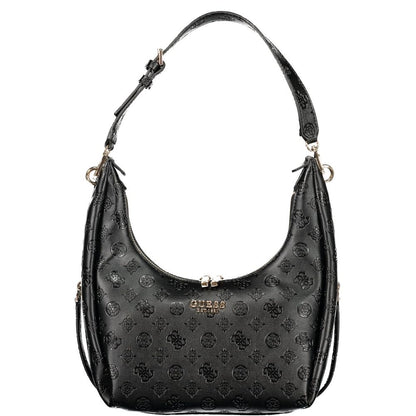 Bolso de mano de poliuretano negro para mujer Guess Jeans