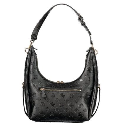 Bolso de mano de poliuretano negro para mujer Guess Jeans