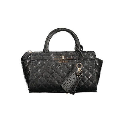 Bolso de mano Guess de poliuretano negro para mujer