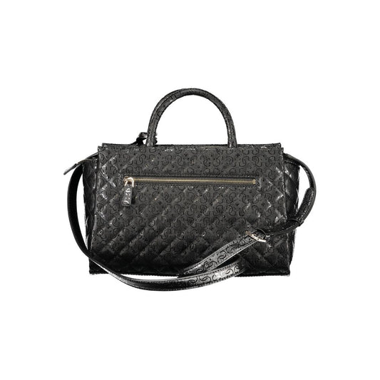 Bolso de mano de poliuretano negro para mujer Guess Jeans