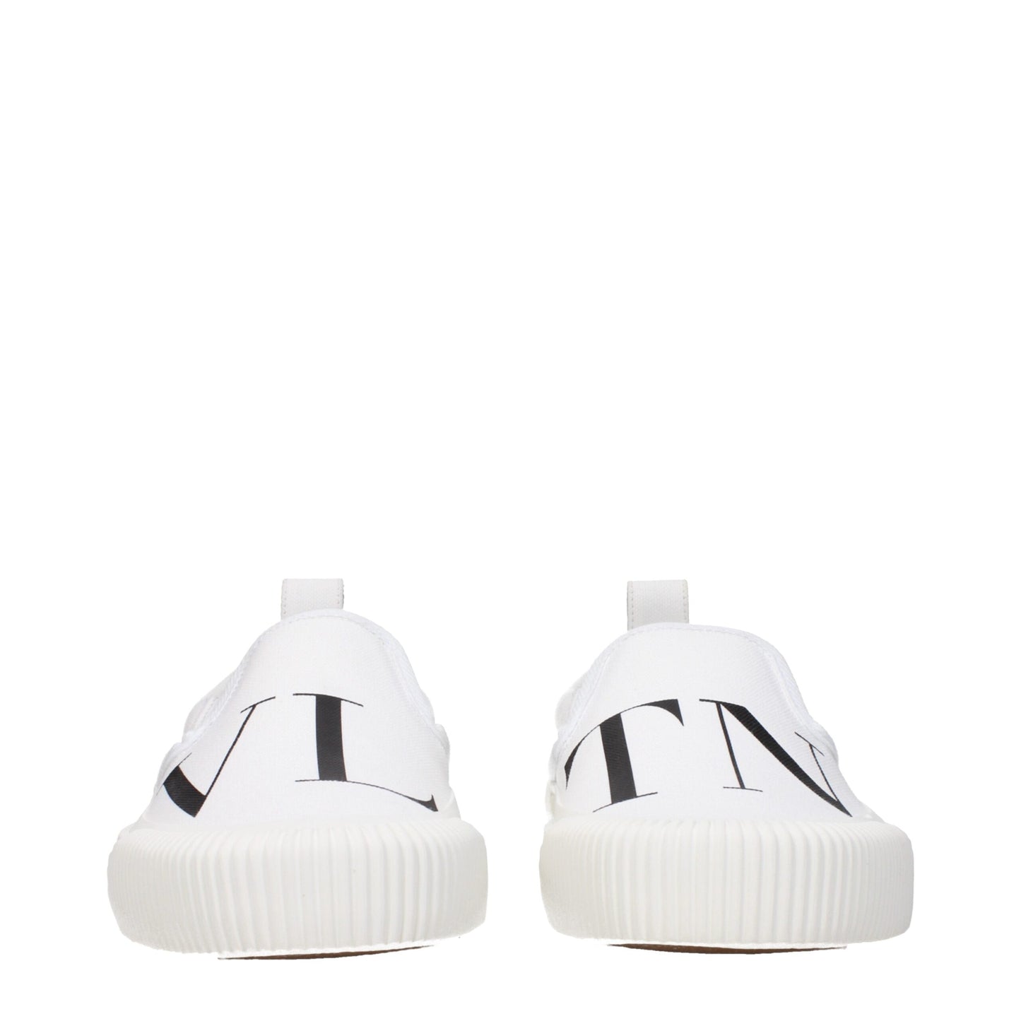 Mocassins Valentino Garavani en tissu blanc à enfiler