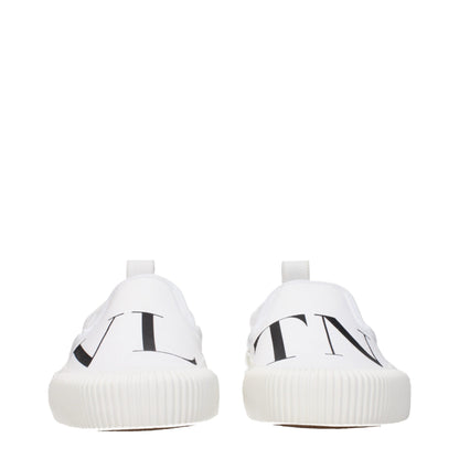 Mocassins Valentino Garavani en tissu blanc à enfiler
