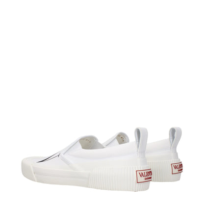 Mocassins Valentino Garavani en tissu blanc à enfiler