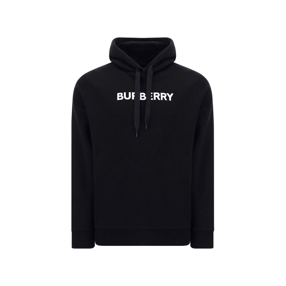 Burberry Black Structured Cut Cotton Sweatshirt
