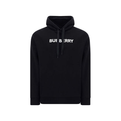 Burberry Black Structured Cut Cotton Sweatshirt