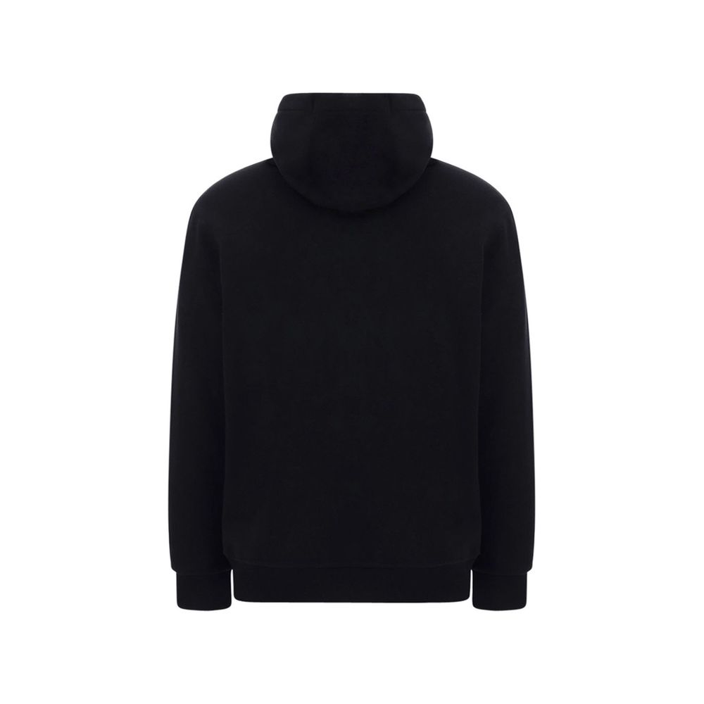 Burberry Black Structured Cut Cotton Sweatshirt