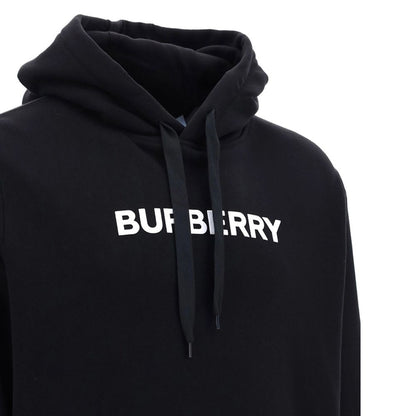 Burberry Black Structured Cut Cotton Sweatshirt