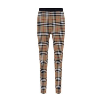 Leggings Burberry Marrones De Poliamida - Corte Ceñido