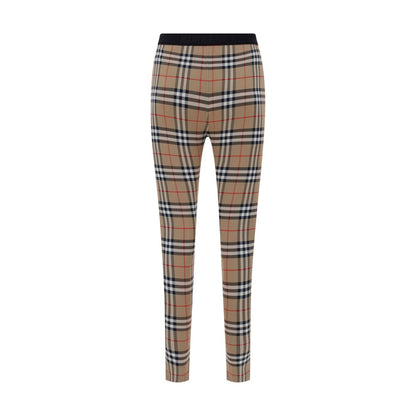 Leggings Burberry Marrones De Poliamida - Corte Ceñido