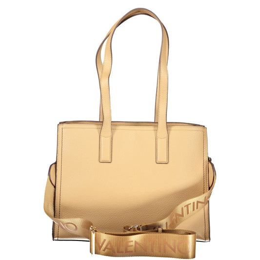 Bolso de mujer Mario Valentino de poliuretano beige con asas de hombro