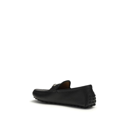 Mocasines sin cordones Gucci de piel de becerro negra Bos Taurus